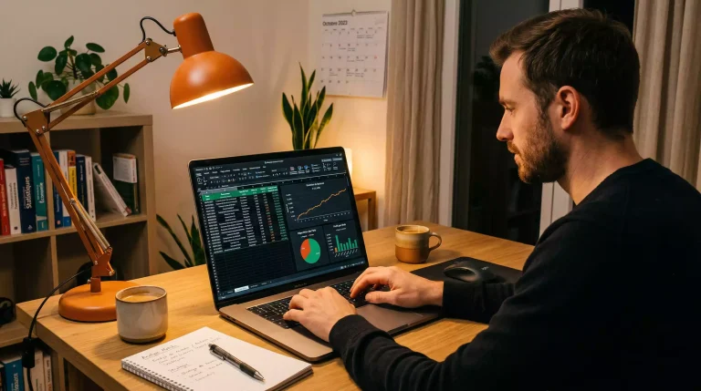 Tableau de suivi de bankroll avec graphiques de performance