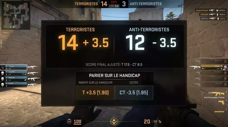 Paris handicap CS2 expliqués