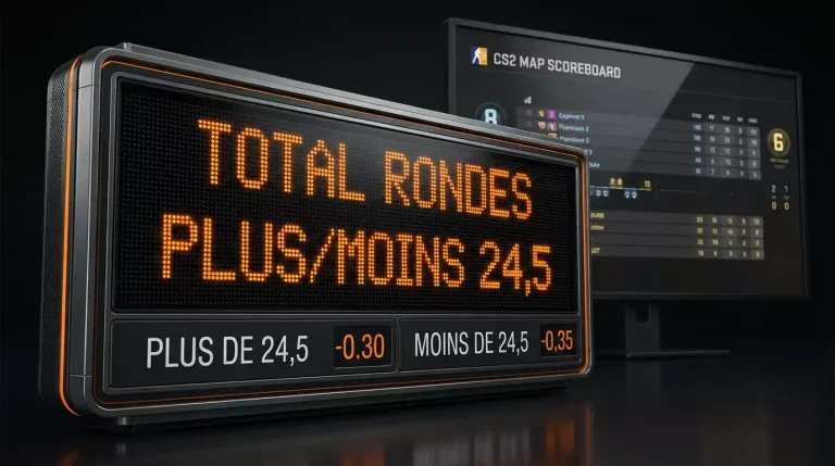 Paris over under totaux CS2