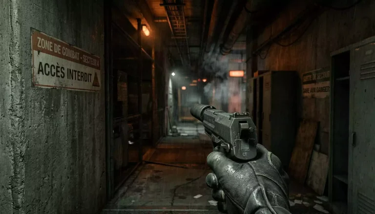 Joueur CS2 visant avec un pistolet USP-S pendant un pistol round